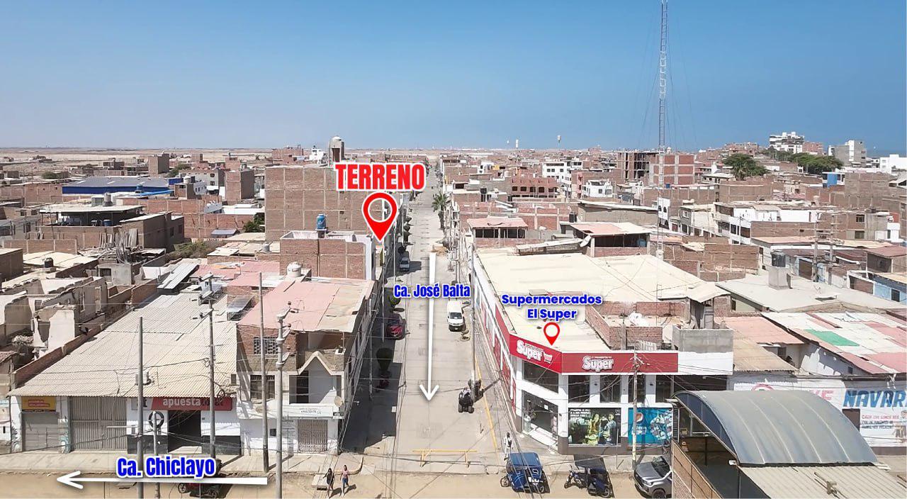 ¡EN VENTA! AMPLIO TERRENO DE 255.50 M2 EN EL CORAZÓN DE PIMENTEL